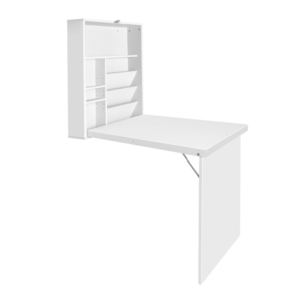 Artiss Computer Desk Bookshelf Wall Mount White-Furniture > Office-PEROZ Accessories