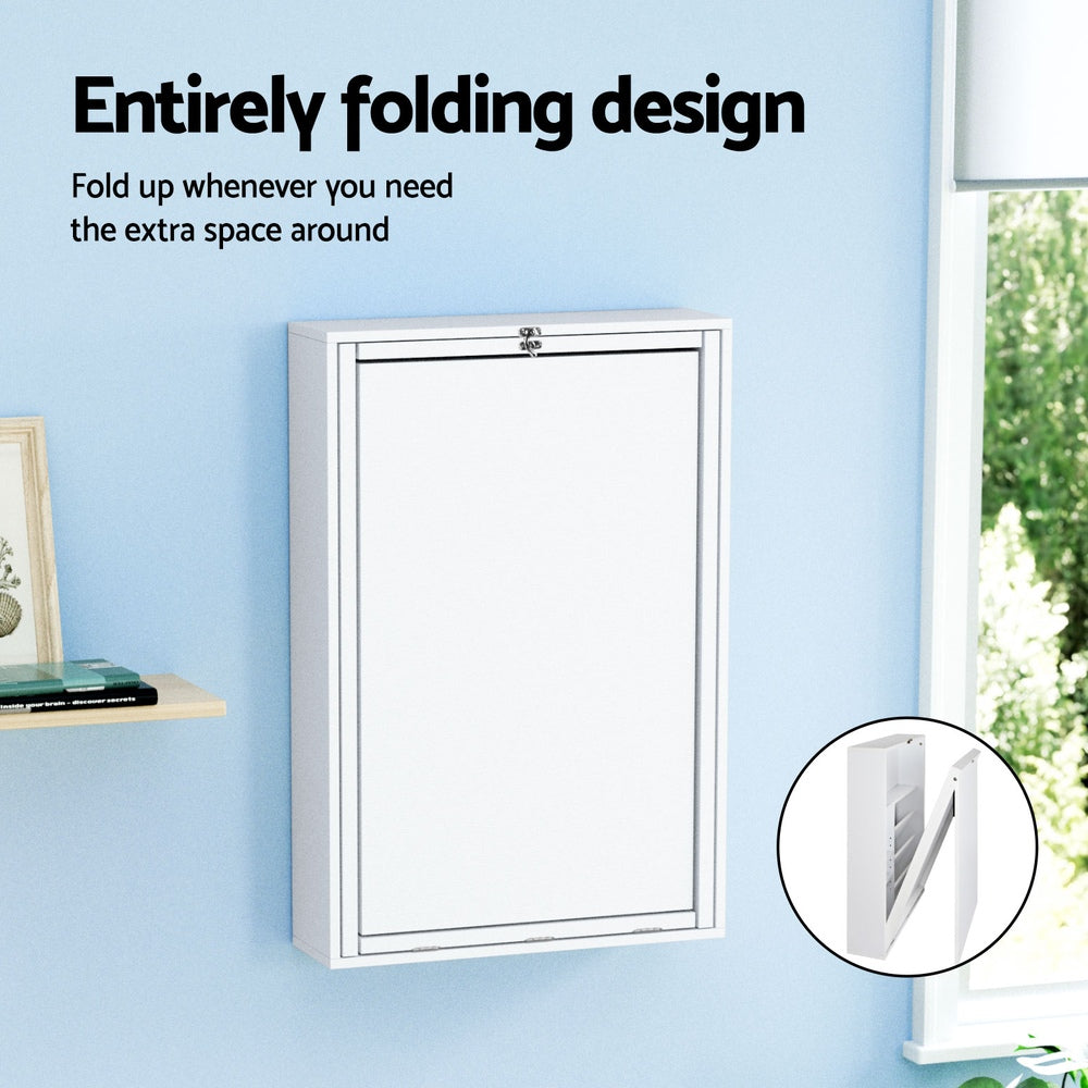 Artiss Computer Desk Bookshelf Wall Mount White-Furniture > Office-PEROZ Accessories