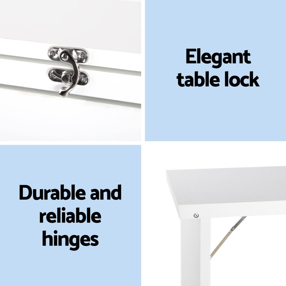 Artiss Computer Desk Bookshelf Wall Mount White-Furniture > Office-PEROZ Accessories