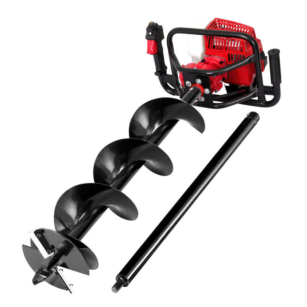 Giantz Post Hole Digger 200mm Petrol Drill Extension Auger Bits-Tools > Power Tools > Outdoor Power Equipment-PEROZ Accessories