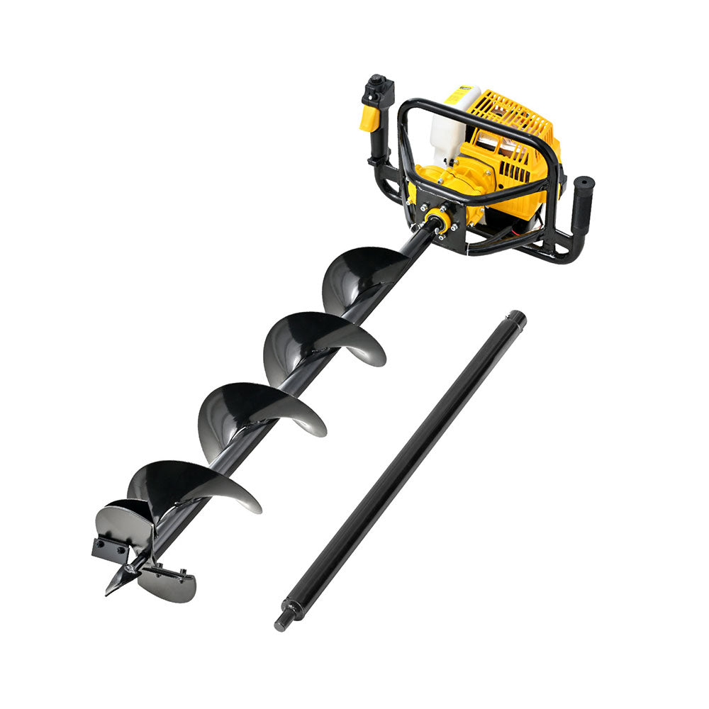Giantz 82CC Post Hole Digger 200mm Petrol Drill Auger Extension Bits-Tools > Power Tools > Outdoor Power Equipment-PEROZ Accessories
