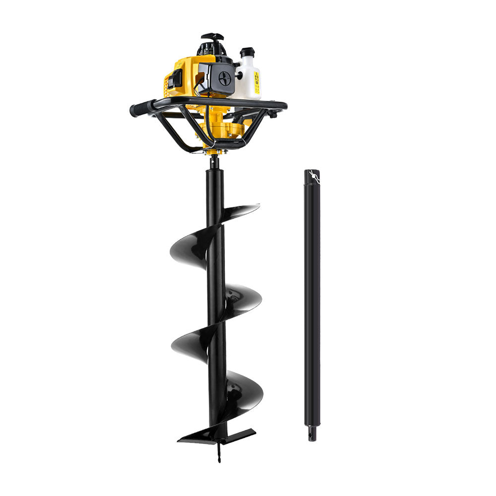 Giantz 82CC Post Hole Digger 300mm Petrol Drill Auger Extension Bits-Tools > Power Tools > Outdoor Power Equipment-PEROZ Accessories