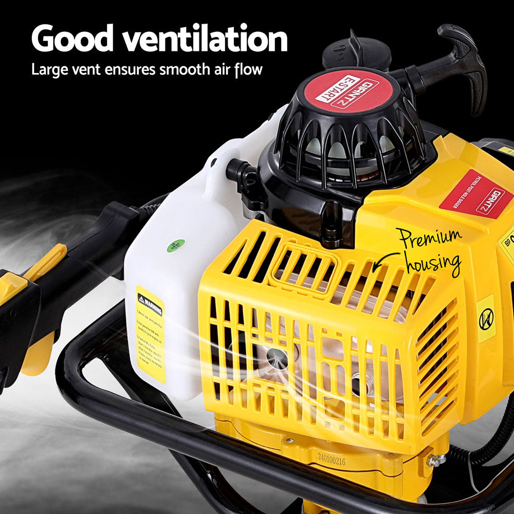 Giantz 82CC Post Hole Digger 300mm Petrol Drill Auger Extension Bits-Tools > Power Tools > Outdoor Power Equipment-PEROZ Accessories