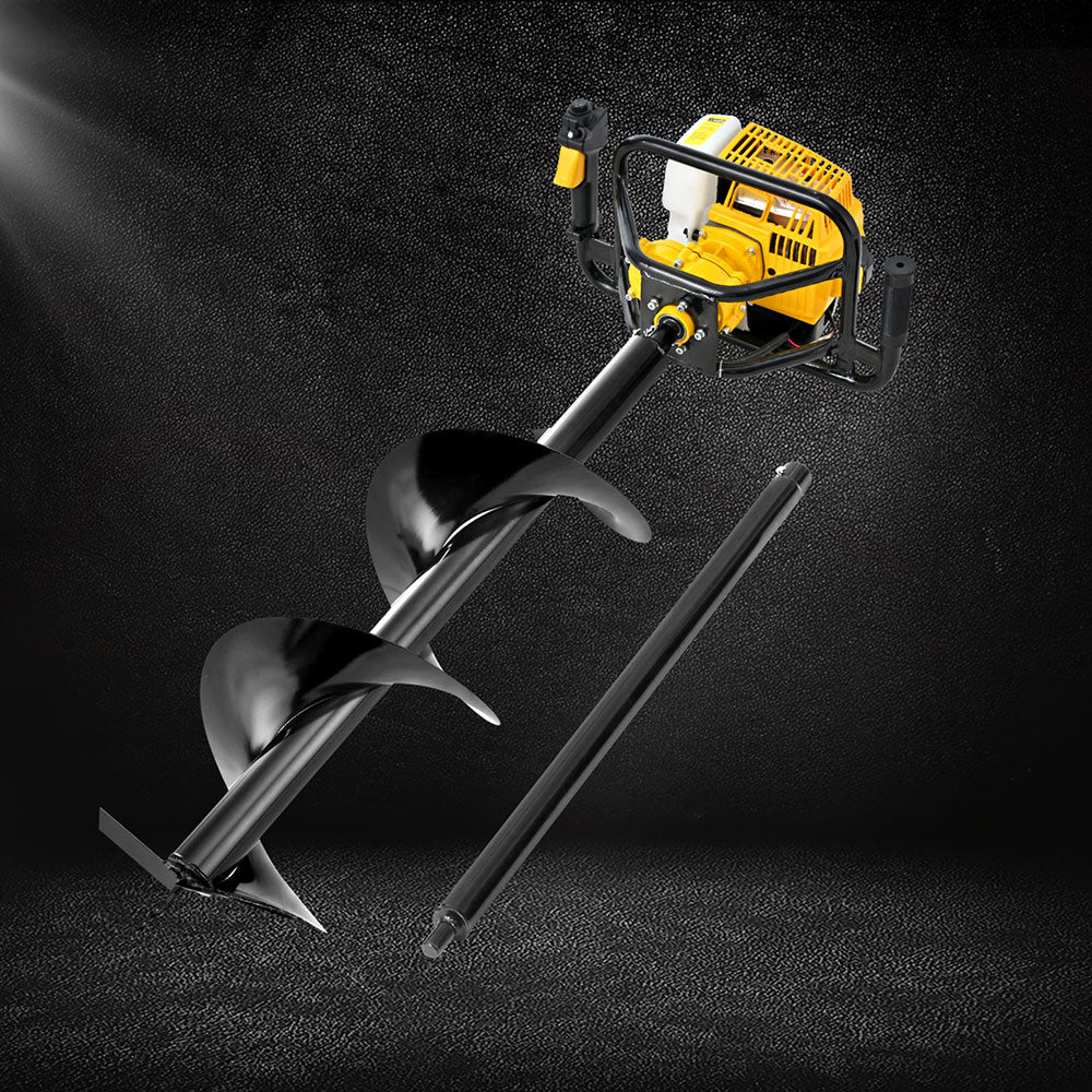 Giantz 82CC Post Hole Digger 300mm Petrol Drill Auger Extension Bits-Tools > Power Tools > Outdoor Power Equipment-PEROZ Accessories