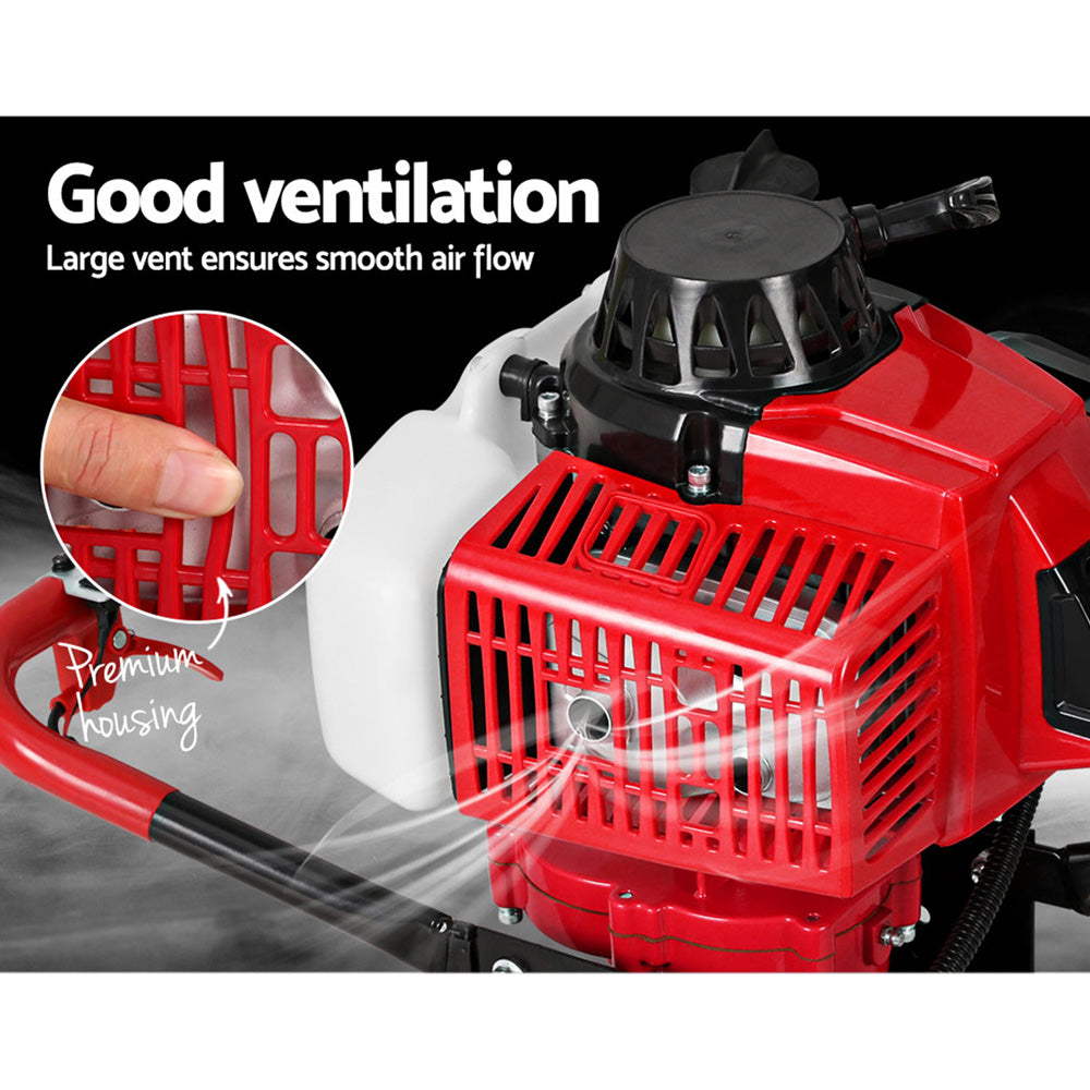 Giantz 80CC Post Hole Digger 300mm Petrol Drill Extension Auger Bits-Tools > Power Tools > Outdoor Power Equipment-PEROZ Accessories