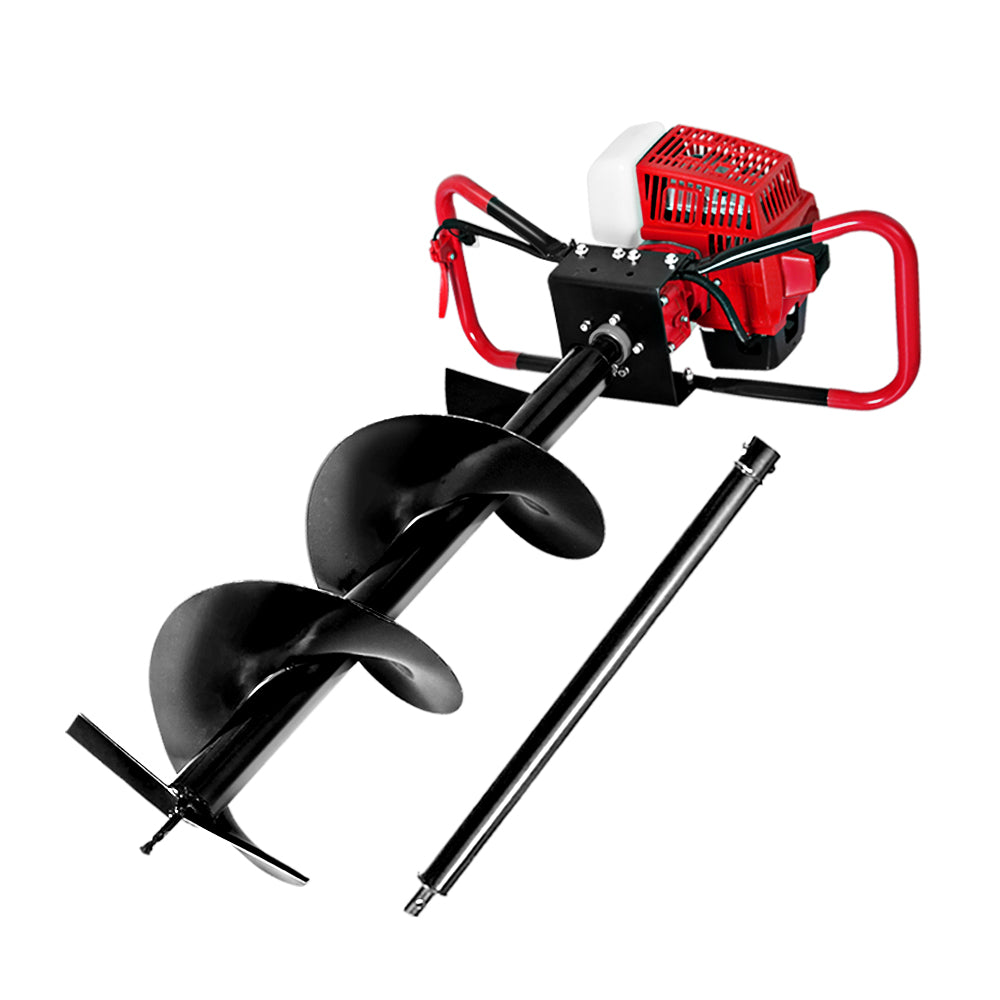 Giantz 80CC Post Hole Digger 300mm Petrol Drill Extension Auger Bits-Tools > Power Tools > Outdoor Power Equipment-PEROZ Accessories