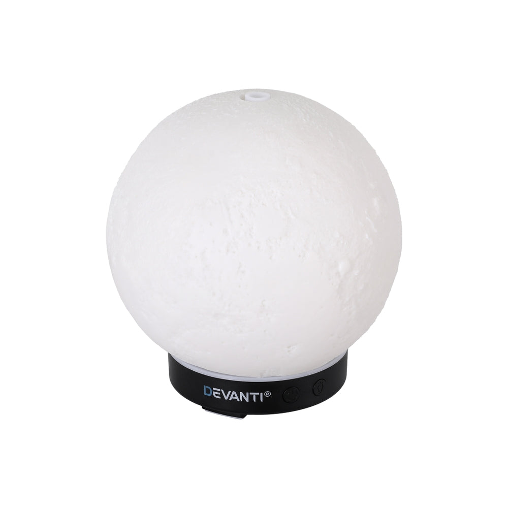 Devanti Ultrasonic Aroma Diffuser Aromatherapy Moon Lamp 100ml-Appliances > Aroma Diffusers & Humidifiers > Aroma Diffusers-PEROZ Accessories