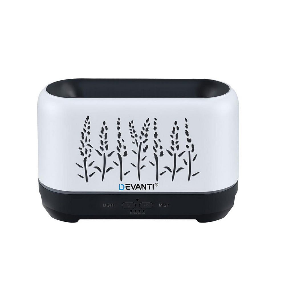 Devanti Aroma Diffuser Aromatherapy Flame 200ml-Appliances > Aroma Diffusers & Humidifiers > Aroma Diffusers-PEROZ Accessories