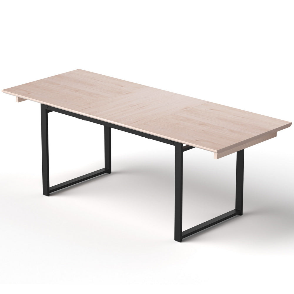Artiss 2M Extendable Dining Table Kitchen Cafe Lounge Restaurant Tables Natural-Furniture > Dining > Dining Set-PEROZ Accessories