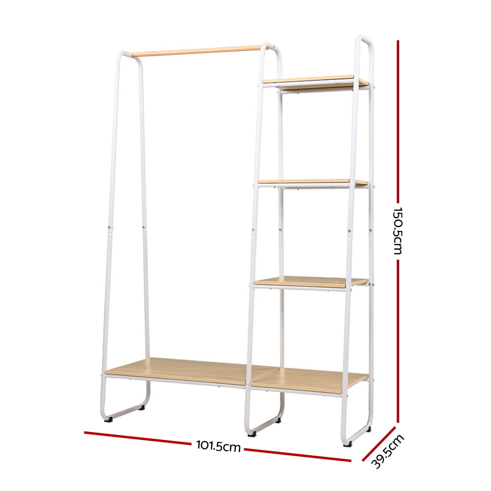 Artiss Clothes Rack Wardrobe Coat Stand 150cm-Furniture > Bedroom-PEROZ Accessories
