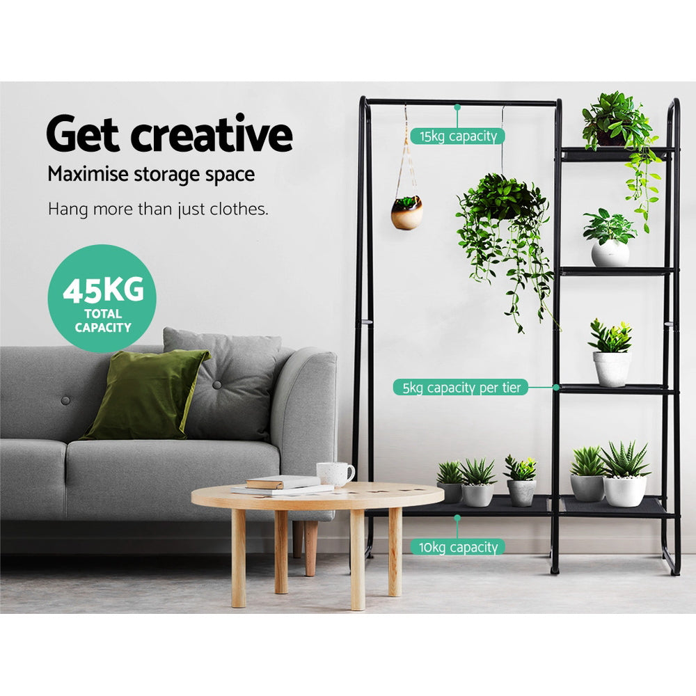 Artiss Clothes Rack Wardrobe Coat Stand Closet 150cm-Coat Racks-PEROZ Accessories