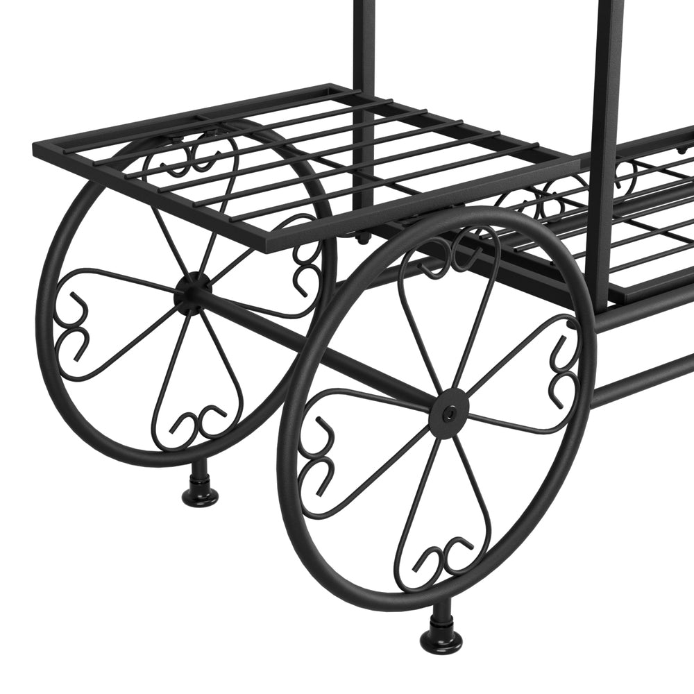 Artiss Plant Stand 6 Tier Iron 4 Wheeler-Furniture > Living Room-PEROZ Accessories