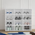 Artiss Shoe Box Rack DIY Set of 12 Stackable White Abel-Shoe Storage Cabinets-PEROZ Accessories