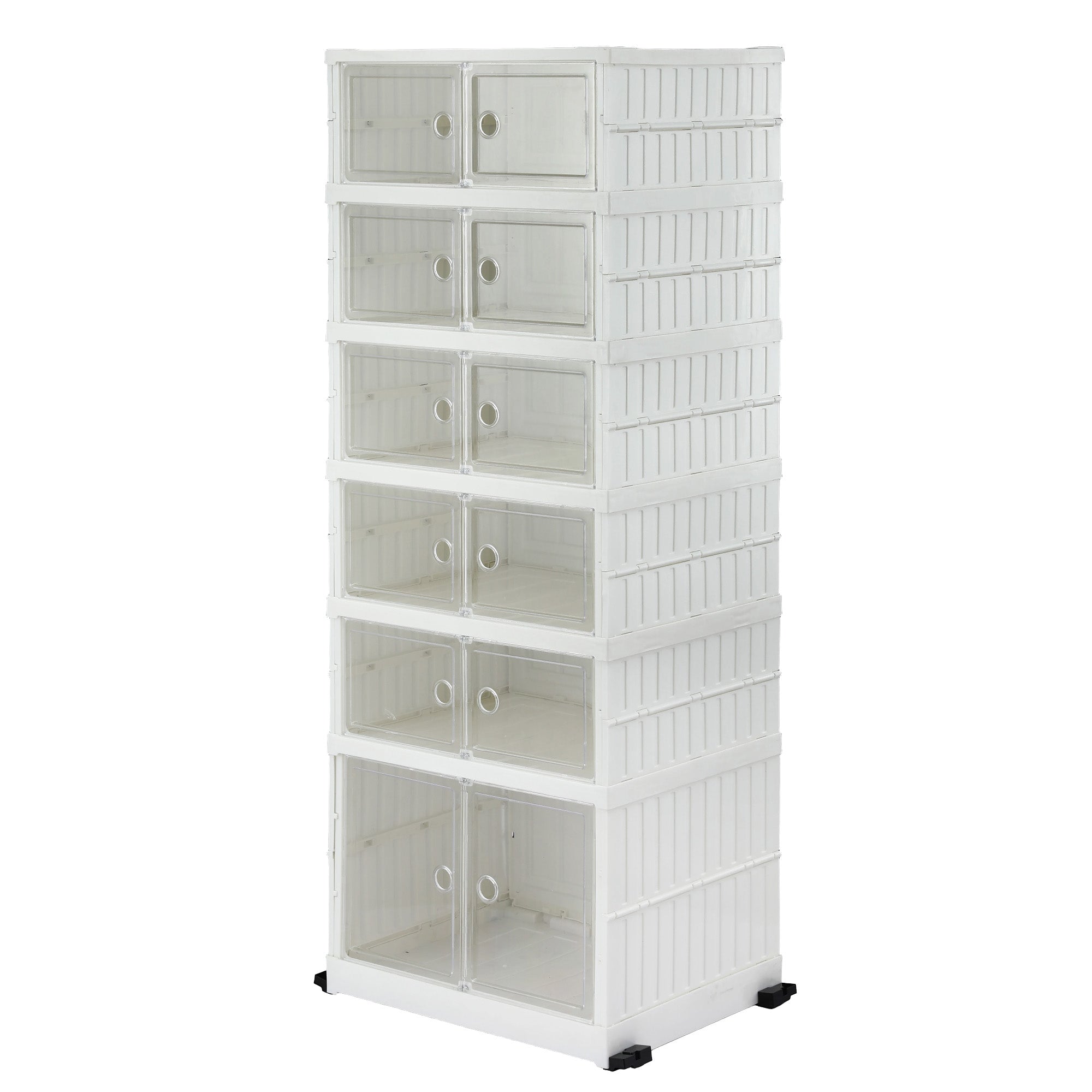 Artiss Foldable Shoe Storage Box 6 Tier 12 Pairs Entryway-Furniture > Living Room > Shoe Storage-PEROZ Accessories