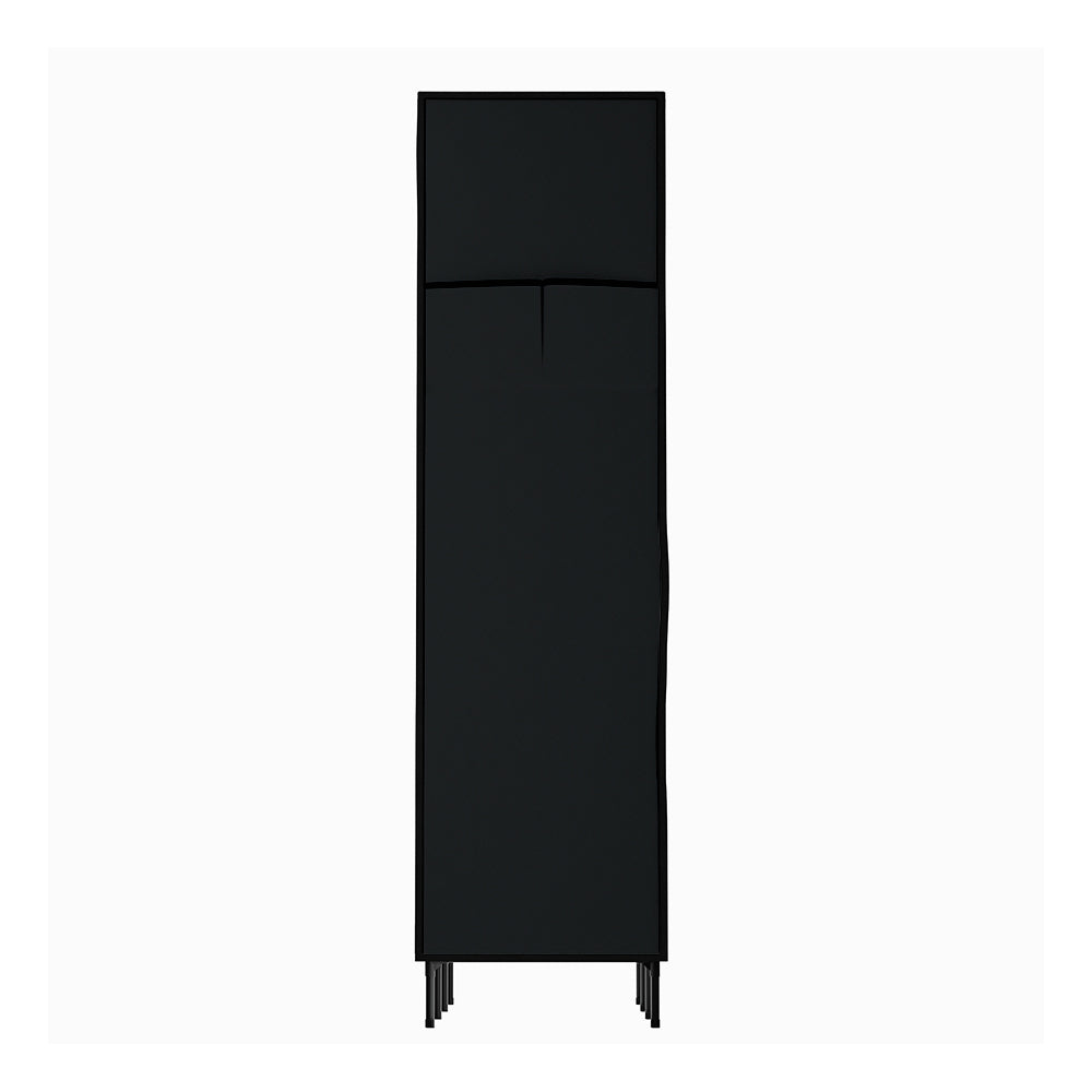 Artiss Large Portable Clothes Closet Wardrobe with Shelf Black-Home & Garden > Storage-PEROZ Accessories