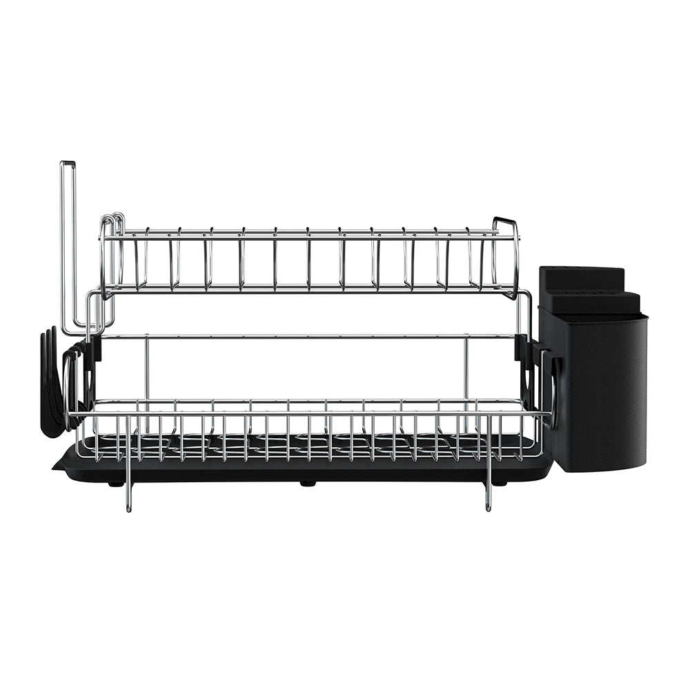Cefito Dish Rack Drying Drainer Cup Holder Cutlery Tray Kitchen Organiser 2-Tier-Home & Garden > Kitchenware > Dish Racks-PEROZ Accessories