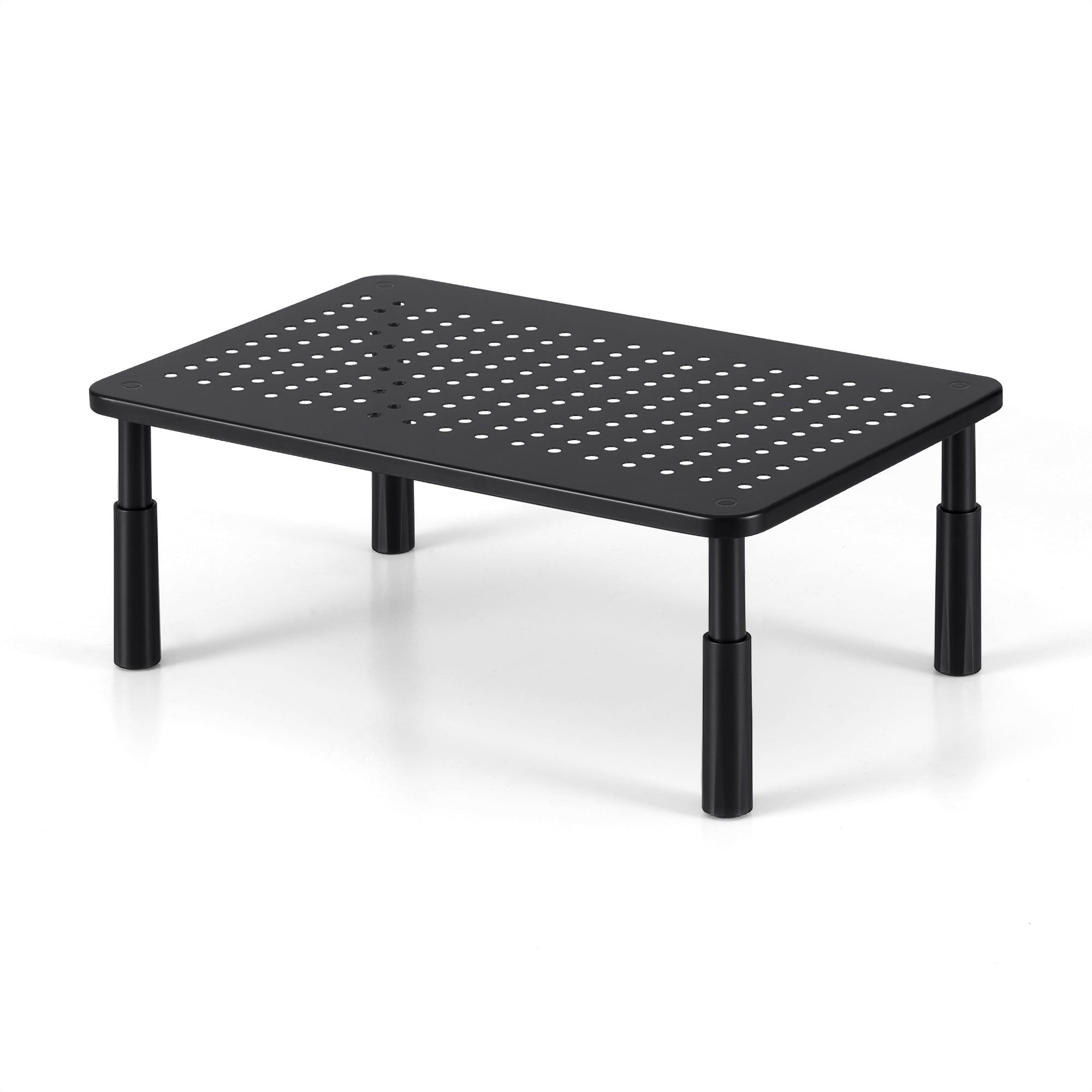 Artiss Monitor Stand Adjustable Riser For Computer Monitor And Laptop 3 Height Desk Organizer Black-Electronics > Computers & Tablets > Desktops & Accessories-PEROZ Accessories