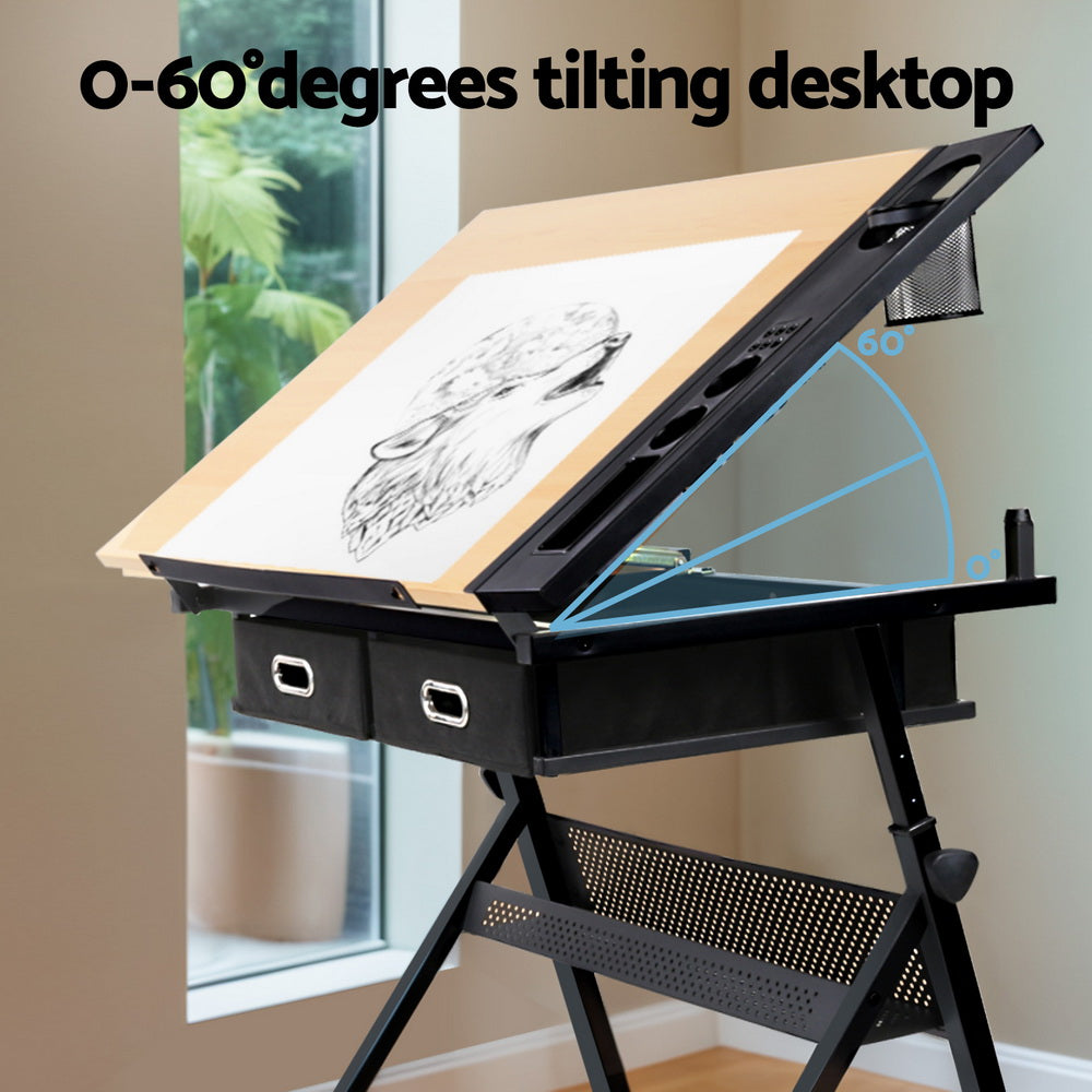Artiss Drawing Desk Drafting Table-Furniture > Office-PEROZ Accessories