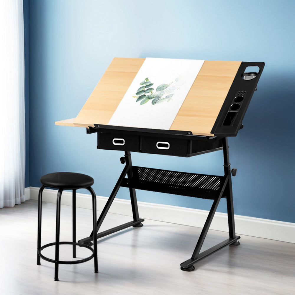 Artiss Drawing Desk Drafting Table-Furniture > Office-PEROZ Accessories