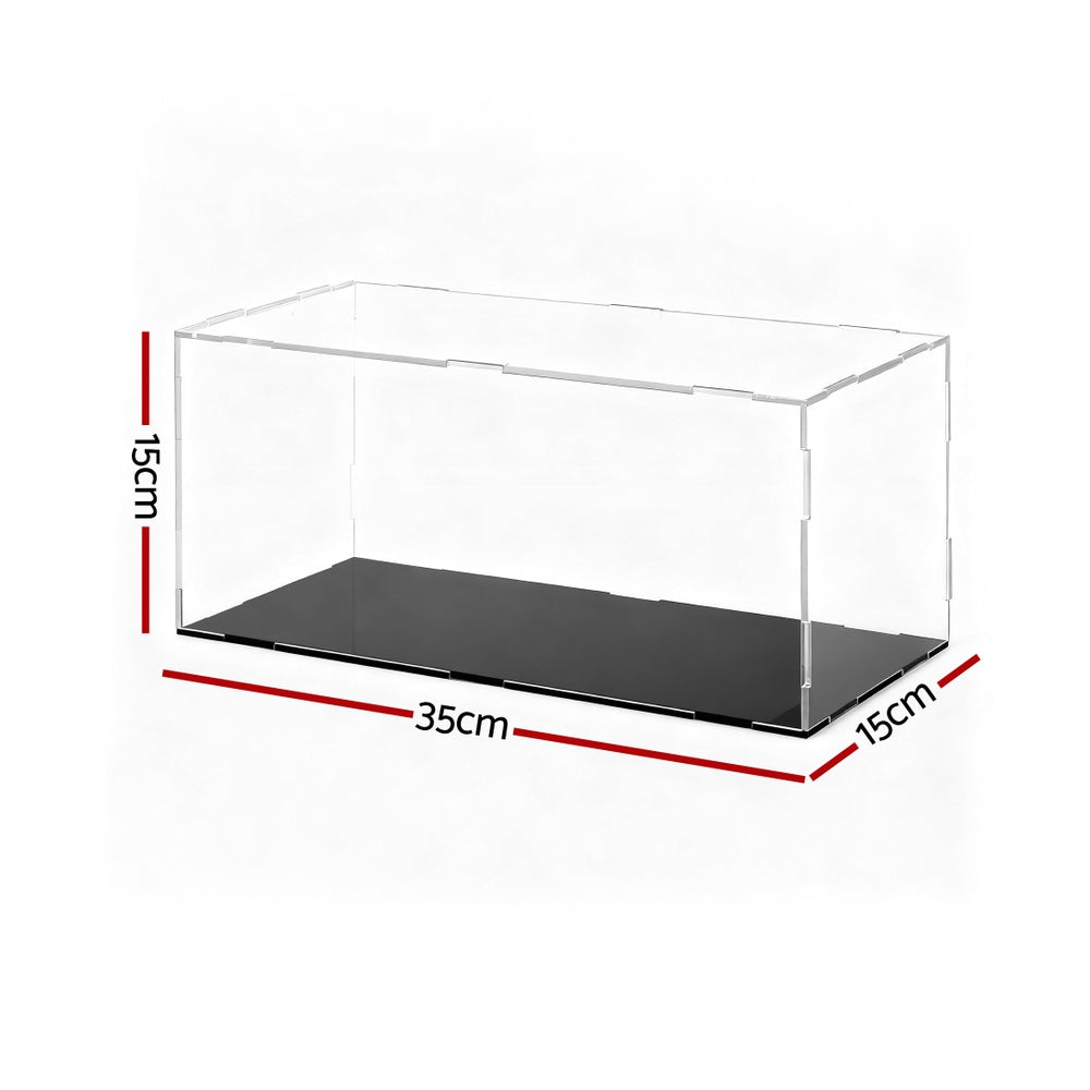 Artiss Clear Acrylic Display Case Dustproof Protection Box For Car Toys 15CM-Home & Garden > Hobbies > Arts & Crafts-PEROZ Accessories