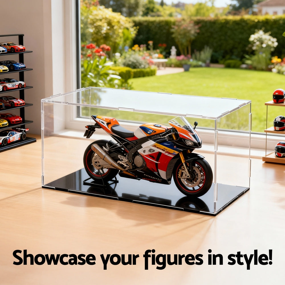 Artiss Clear Acrylic Display Case Dustproof Protection Box For Car Toys 15CM-Home & Garden > Hobbies > Arts & Crafts-PEROZ Accessories