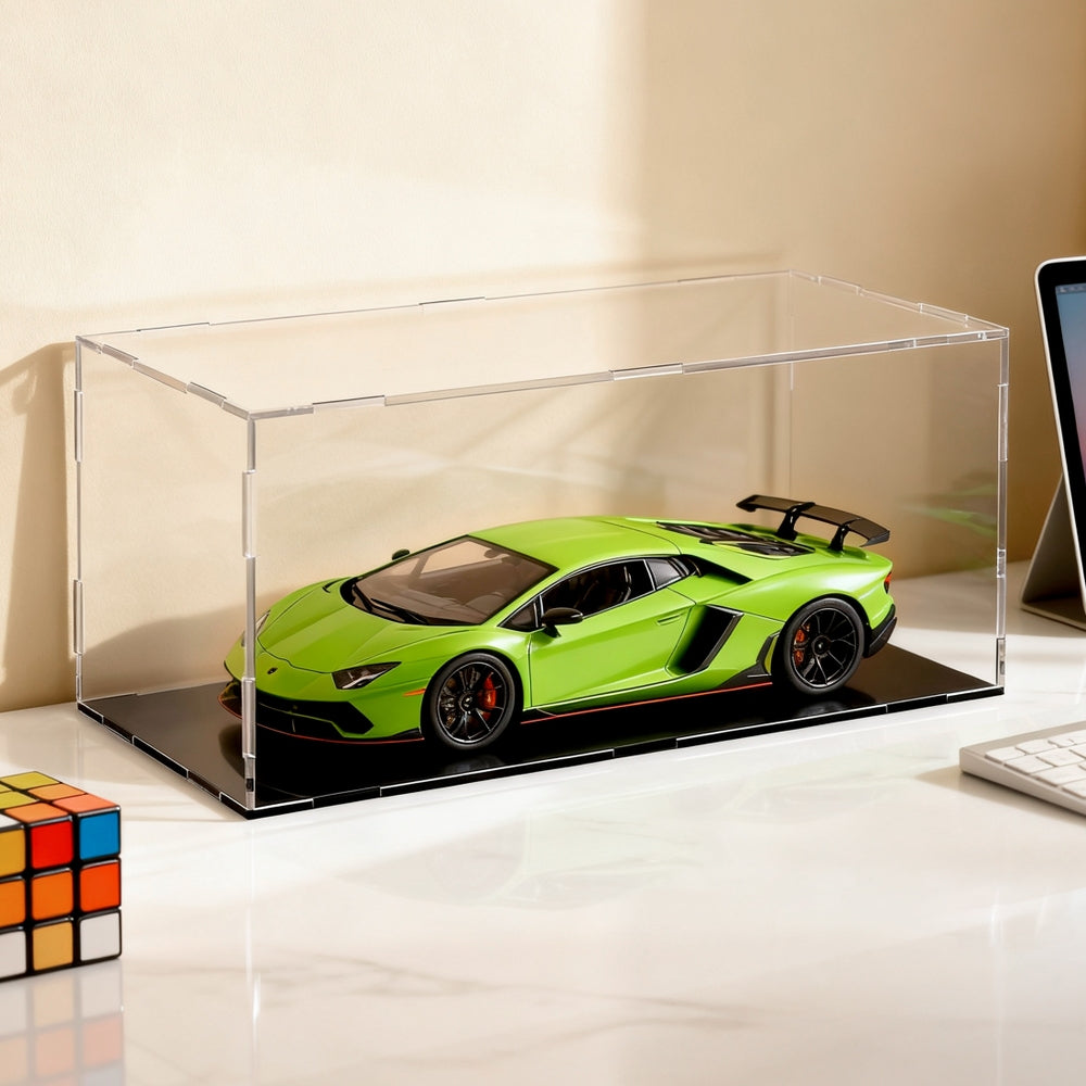 Artiss Clear Acrylic Display Case Dustproof Protection Box For Car Toys 15CM-Home & Garden > Hobbies > Arts & Crafts-PEROZ Accessories