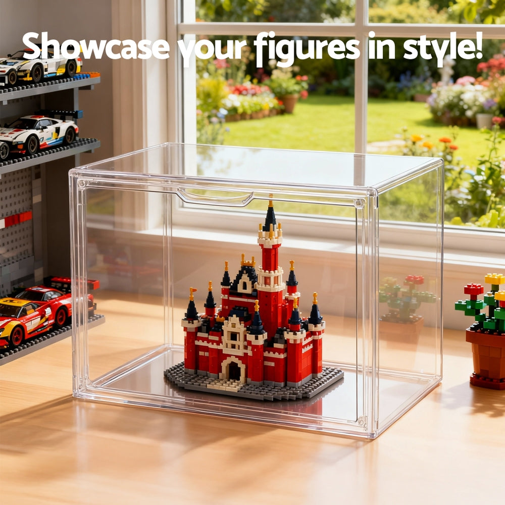Artiss Clear Acrylic Display Case Dustproof Protection Box For Toys 27CM-Home & Garden > Hobbies > Arts & Crafts-PEROZ Accessories