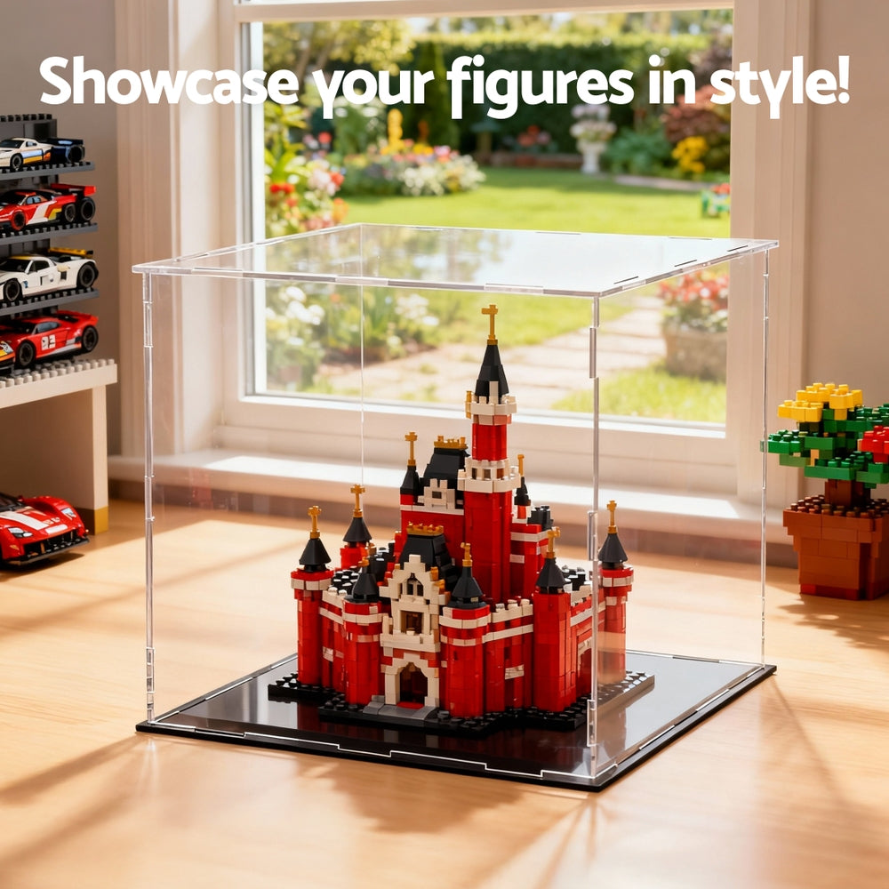 Artiss Clear Acrylic Display Case Dustproof Protection Box For Car Toys 30CM-Home & Garden > Hobbies > Arts & Crafts-PEROZ Accessories