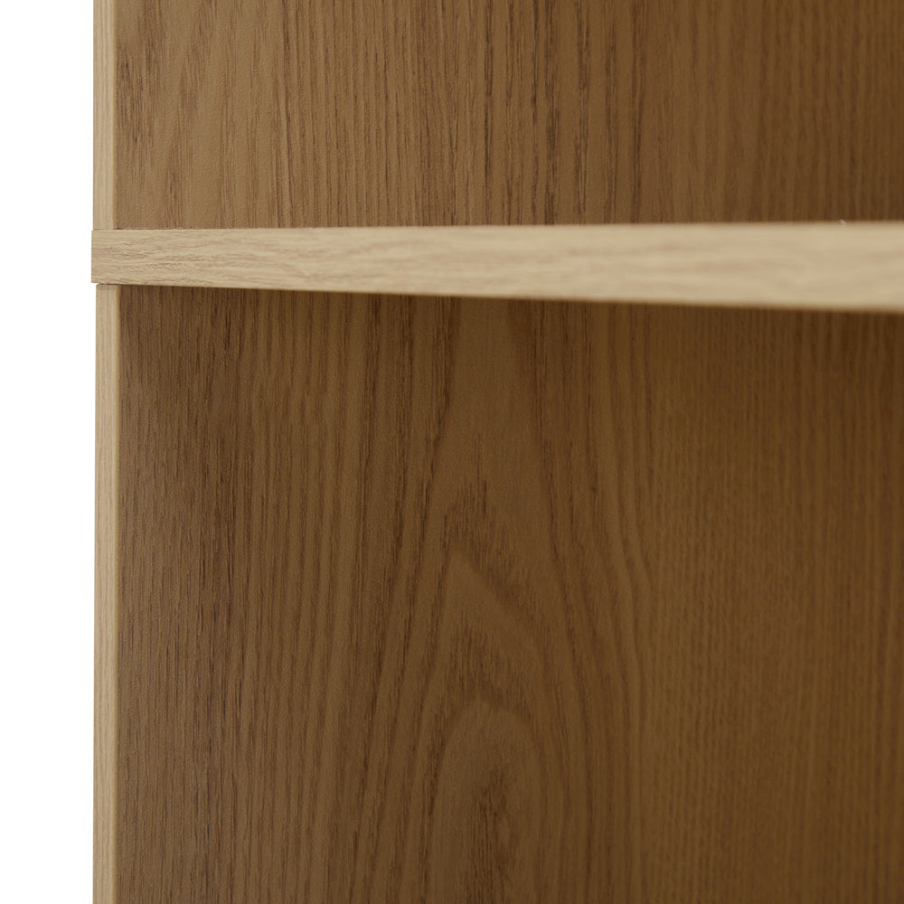 Oikiture Bookshelf Display Shelf 5-Tier Natural-Display Shelf-PEROZ Accessories