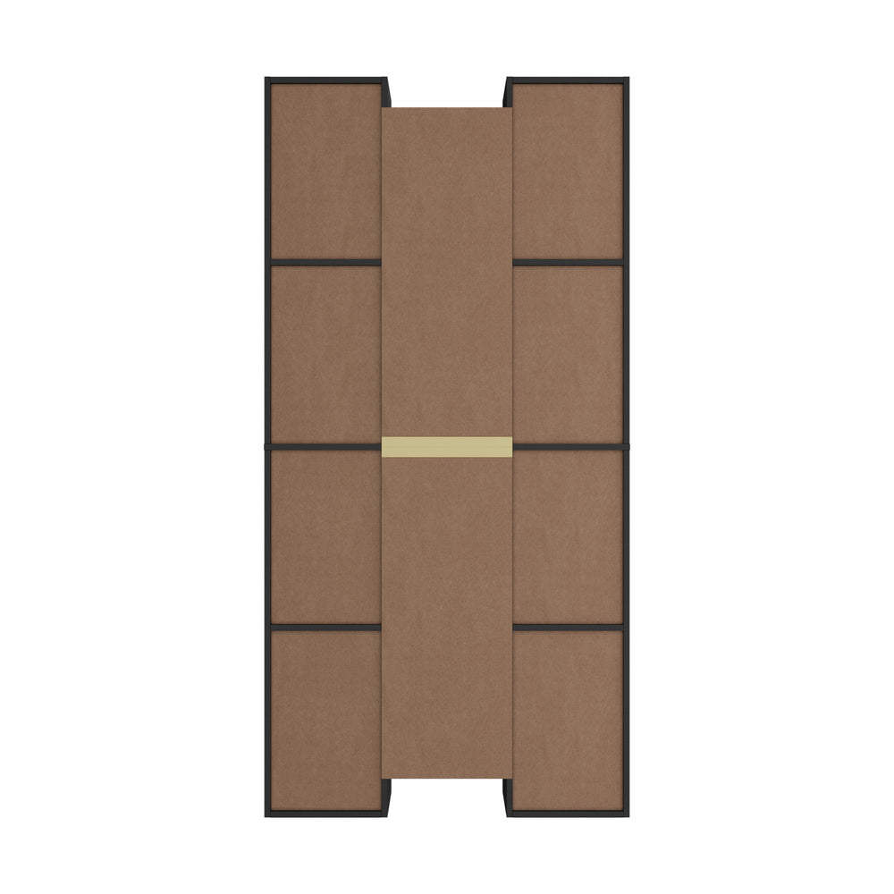 Oikiture Bookshelf Display Shelf CD DVD Storage Media Rack Black-Display Shelf-PEROZ Accessories