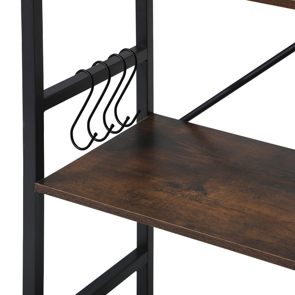 Oikiture Display Shelf 5-Tier Shelves Stand Rack 60CM-Bookshelf-PEROZ Accessories
