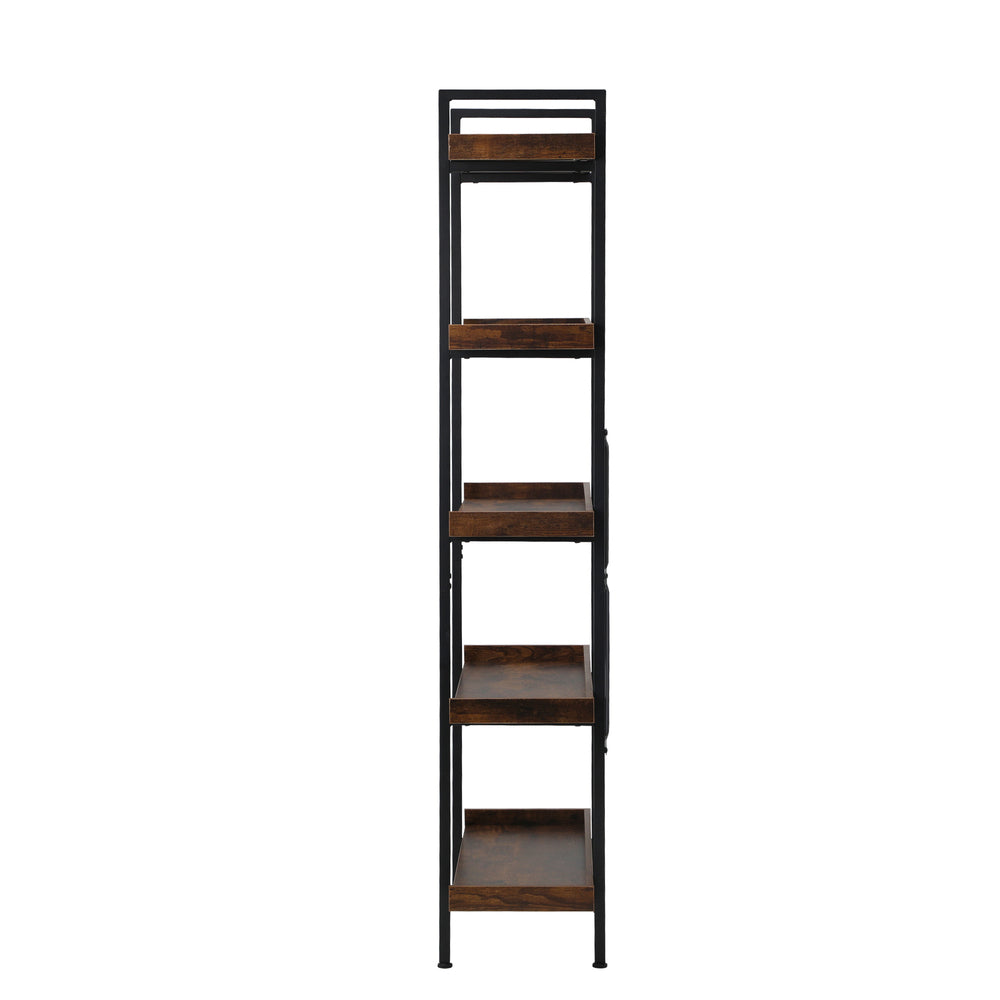 Oikiture Display Shelf 5-Tier Stand Rack 80CM-Bookshelf-PEROZ Accessories