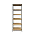 Oikiture Display Shelf 5 Tier Storage Shelves Black & Natural-Display Shelf-PEROZ Accessories