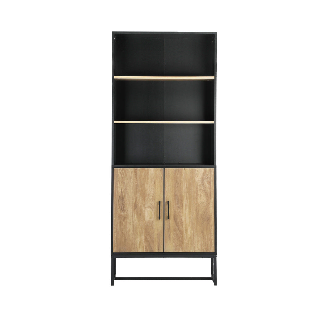 Oikiture Display Shelf 5-Tier Storage Shelves Bookcase Cupboard-Display Shelf-PEROZ Accessories