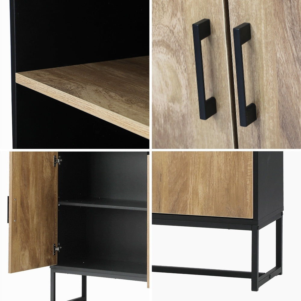 Oikiture Display Shelf 5-Tier Storage Shelves Bookcase Cupboard-Display Shelf-PEROZ Accessories