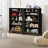 Oikiture Bookshelf Bookcase Display Shelf 5-Tier Storage Cabinet Black-Display Shelf-PEROZ Accessories