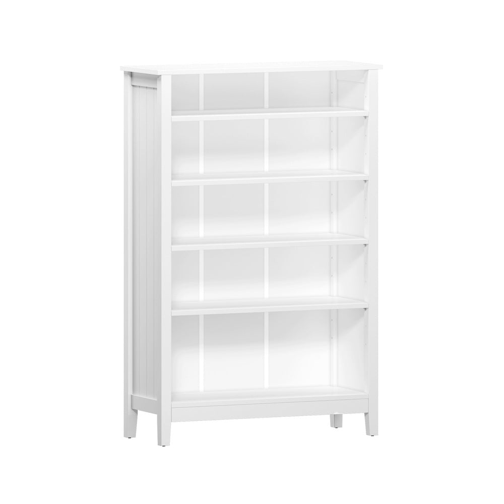 Oikiture Bookshelf Bookcase Display Shelf 5-Tier Storage Cabinet White-Display Shelf-PEROZ Accessories