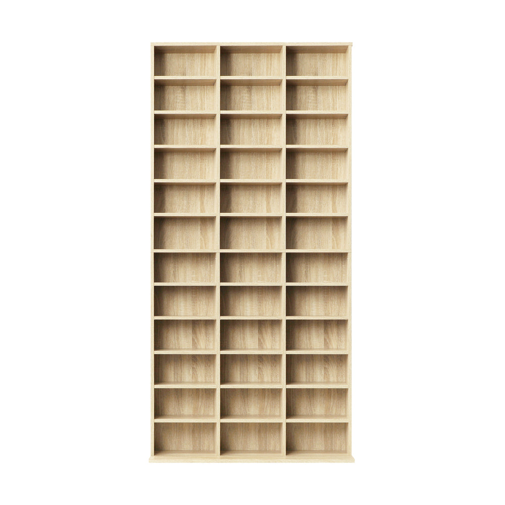 Oikiture Bookcase Bookshelf 1044 CD/DVD Rack Wooden Shelving Unit Display Shelf-Bookcases & Shelves-PEROZ Accessories