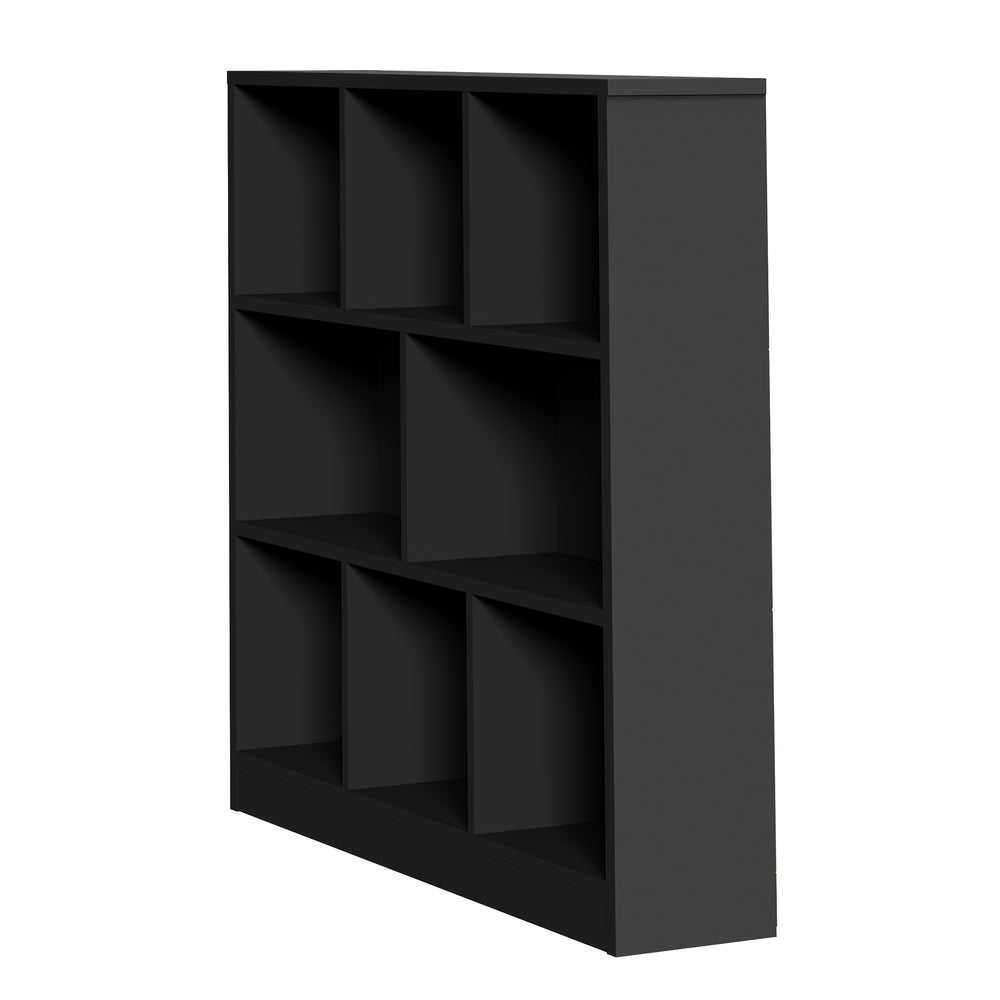 Oikiture Bookshelf Display Shelves Unit Storage Organizer Black-Display Shelf-PEROZ Accessories
