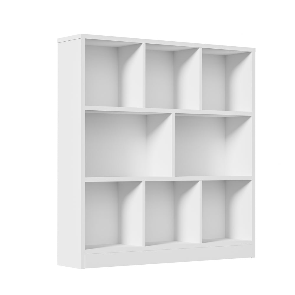 Oikiture Bookshelf Display Shelves Unit Storage Organizer White-Display Shelf-PEROZ Accessories