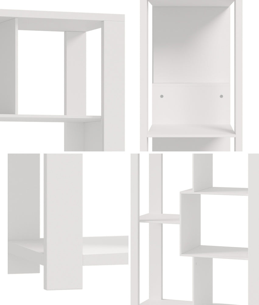 Oikiture Display Shelf Open Multi-tier Shelves White-Display Shelf-PEROZ Accessories