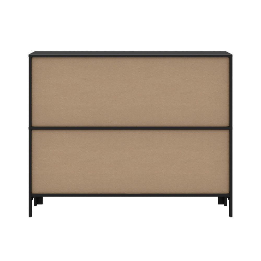 Oikiture Display Shelf Storage Stand Bookshelf Black-Bookshelf-PEROZ Accessories