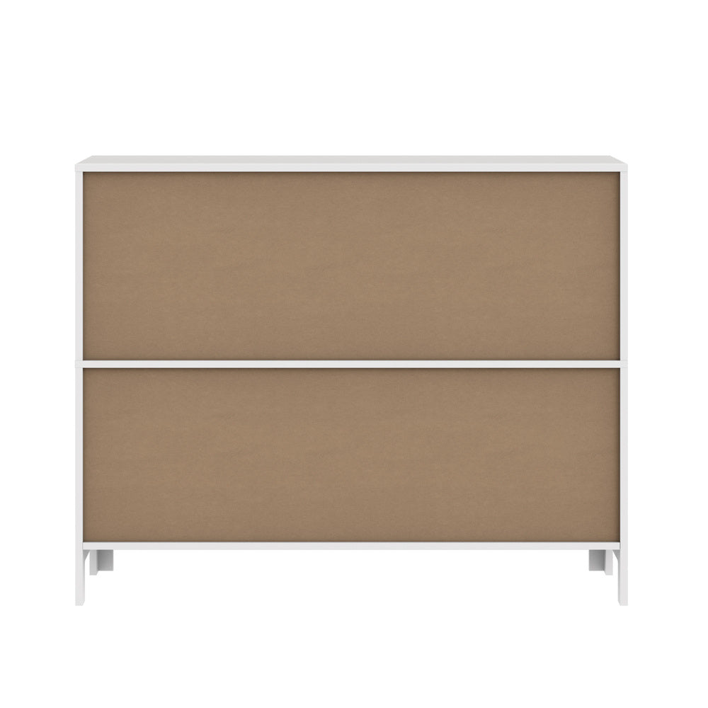 Oikiture Display Shelf Storage Stand Bookshelf White-Bookshelf-PEROZ Accessories