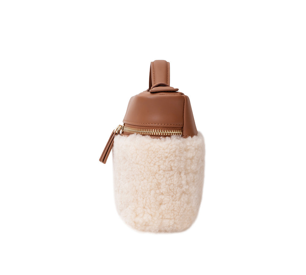 EVERAU Boxy Fluffy Handbag Misu