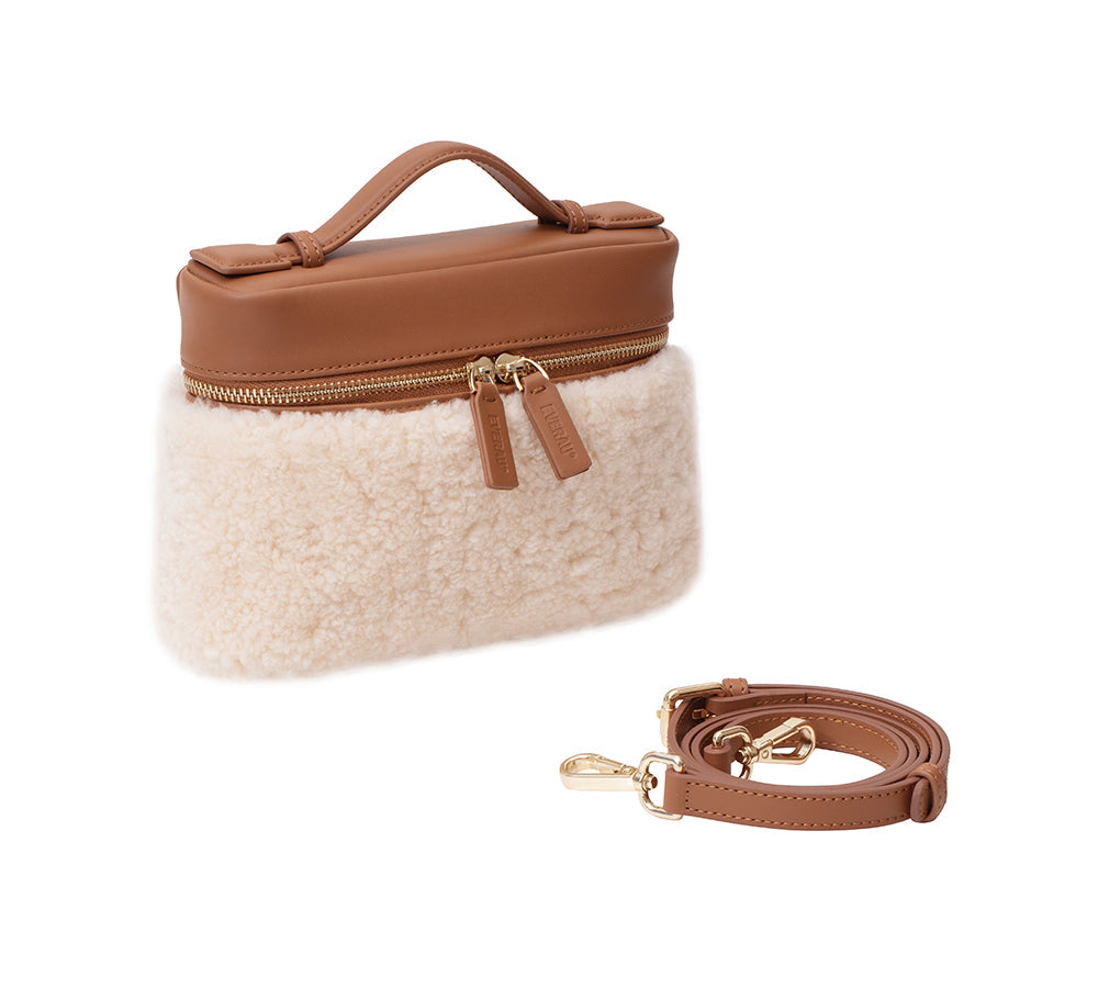 EVERAU Boxy Fluffy Handbag Misu
