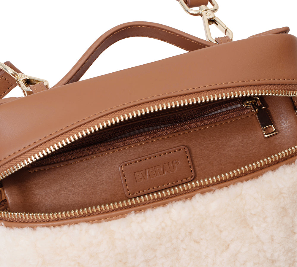 EVERAU Boxy Fluffy Handbag Misu