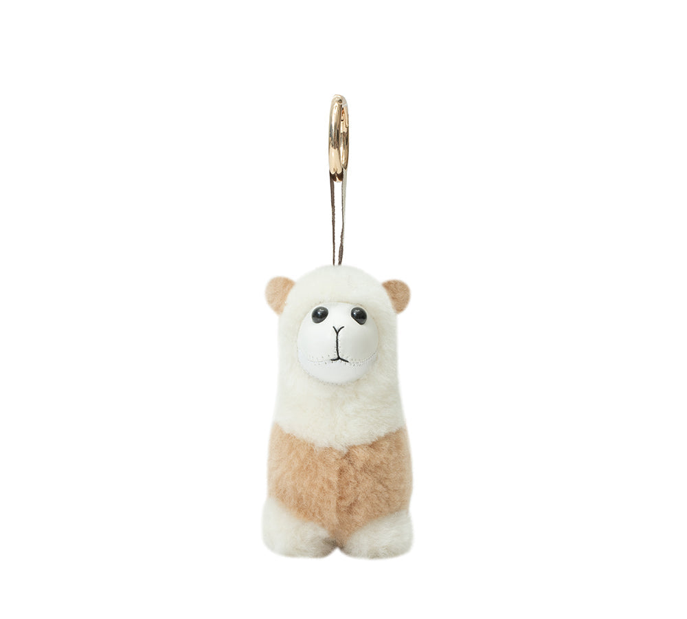AUSTRALIAN SHEPHERD UGG Keychain Fluffy Alpaca MooMoo