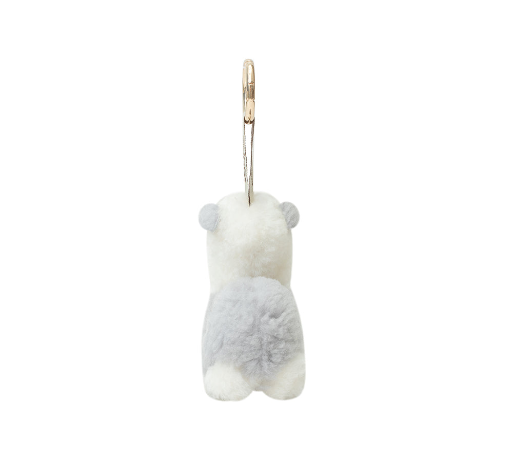 AUSTRALIAN SHEPHERD UGG Keychain Fluffy Alpaca MooMoo