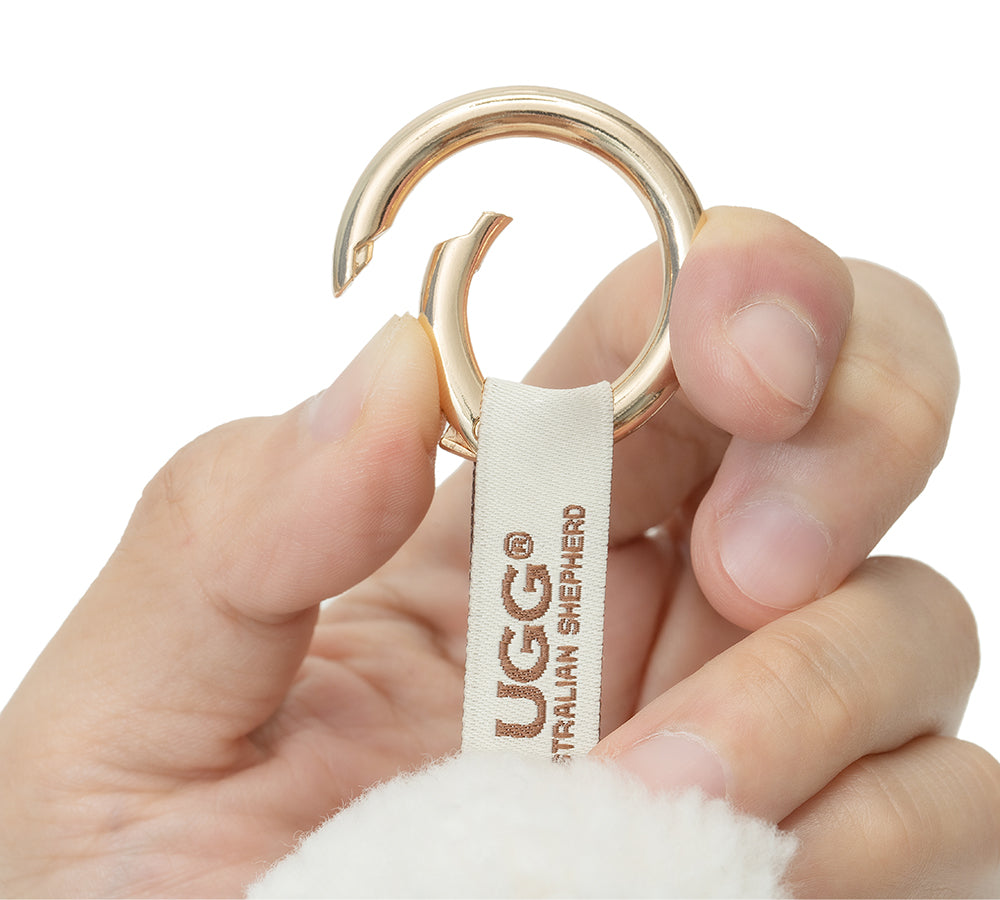 AUSTRALIAN SHEPHERD UGG Wool Sheep Plush Keychain Woola Purse