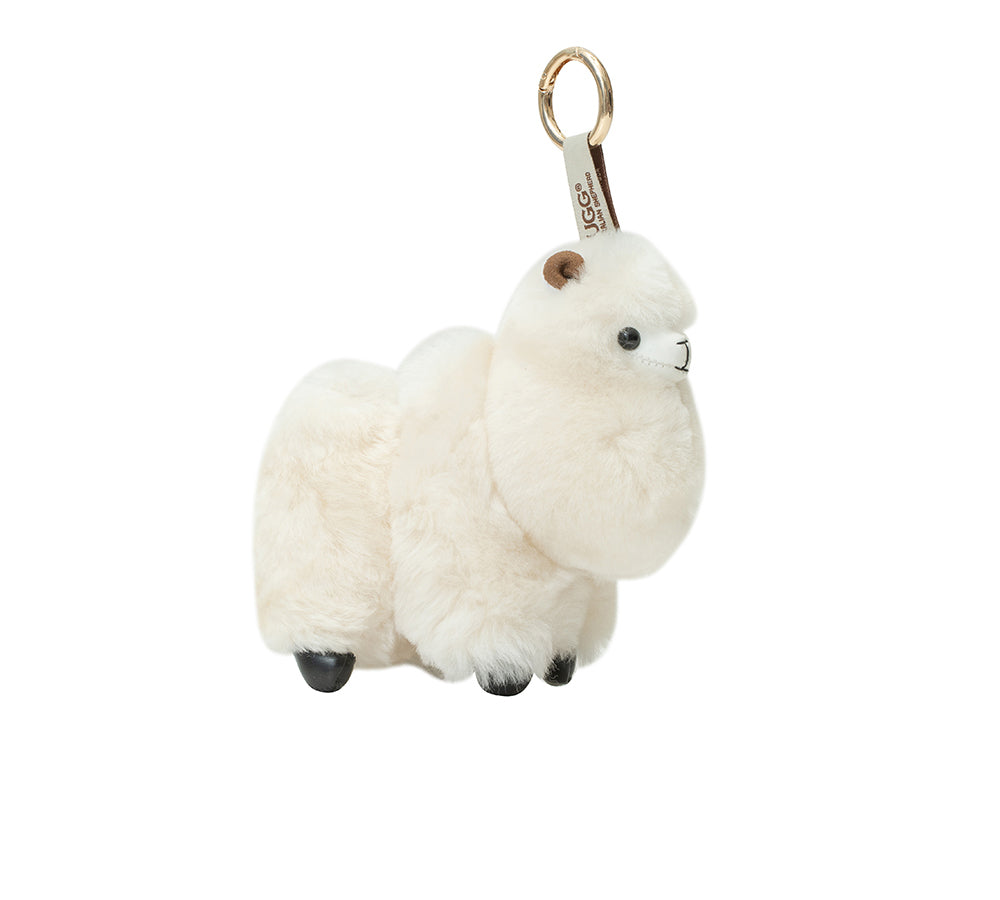 AUSTRALIAN SHEPHERD UGG Keychain Fluffy Camel Twooly